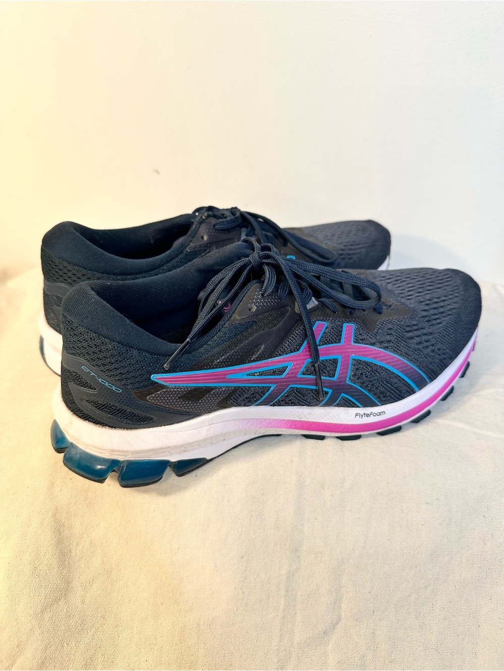 ASICS GT-1000 French Blue/Digital Grape Running Shoes 9.5 W